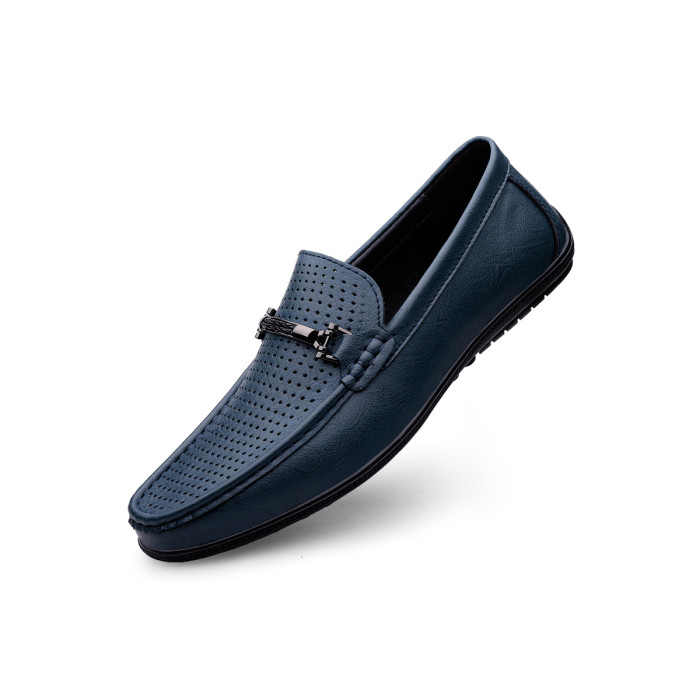 Business Casual Leather Loafers Shoes #nigo96551