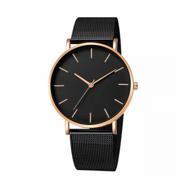 Black Strap Decorative Watch #nigo21921