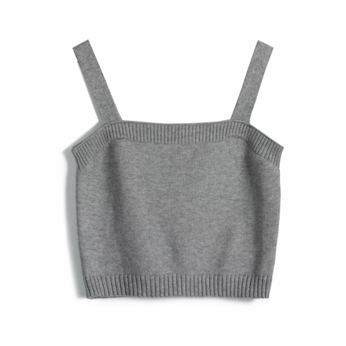 Knitted Short Strap Vest #nigo21957