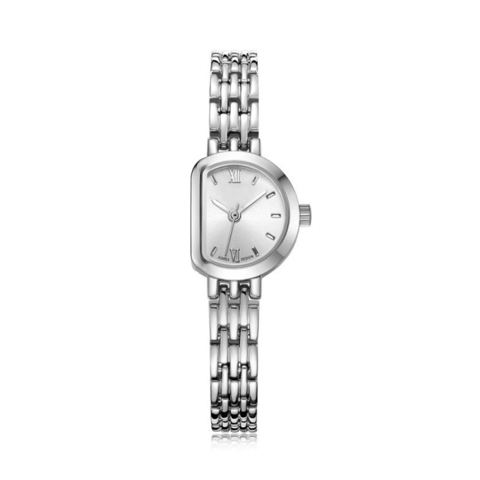 Women's Half Round Leather Strap Watch #nigo96624