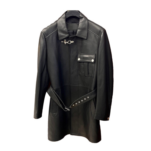 Long Leather Belted Trench Coat Ngvp #nigo6736