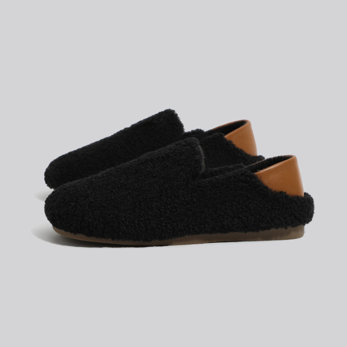 Wool Leather Upper Mule Shoes #nigo96639
