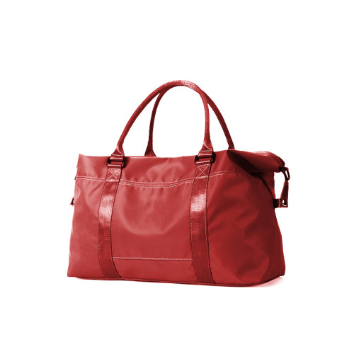 Red Leather Tote Travel Bag #nigo96672