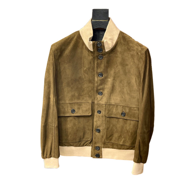 Men's Suede Jacket Coat Ngvp #nigo6742