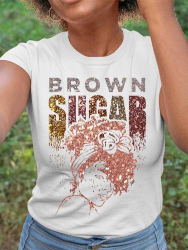 Brown Sugar Black Girl Graphic T-Shirt