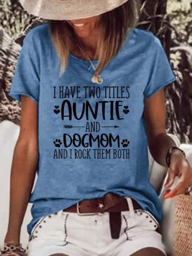 Auntie Dogmom T-shirt