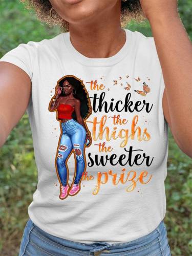 The Thicker Thighs The Sweeter The Pride Graphic T-shirt