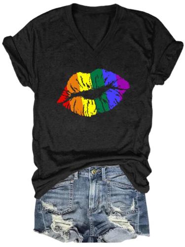 Lgbt Gay Lesbian V-Neck T-Shirt