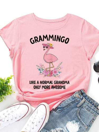 Grammingo Like A Normal Grandma Only More Awesome T Shirt