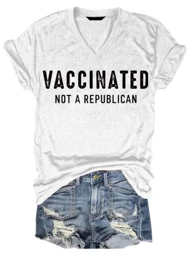 Vaccinated Not A Republican T-Shirt