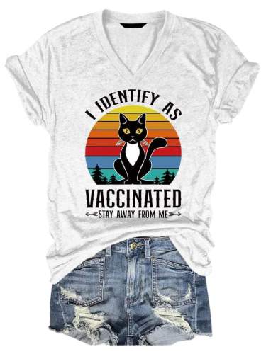 I Identify As Vaccinated Stay Away From Me T-Shirt