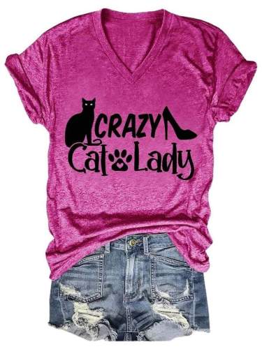 Crazy Cat Lady Women's V-Neck T-Shirt