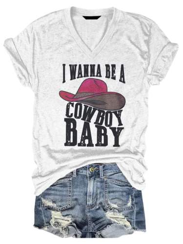 I Wanna Be A Cowboy Baby TeeI Wanna Be A Cowboy Baby Tee