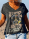 Butterflies Peace Old Hippies Don't Die V-neck Graphic Tees