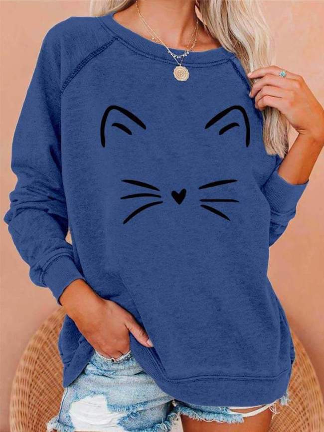 Cute Cat Whiskers Sweatshirt