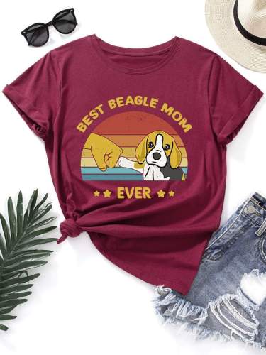 Best Beagle Mom Ever Funny Dogs T-shirt