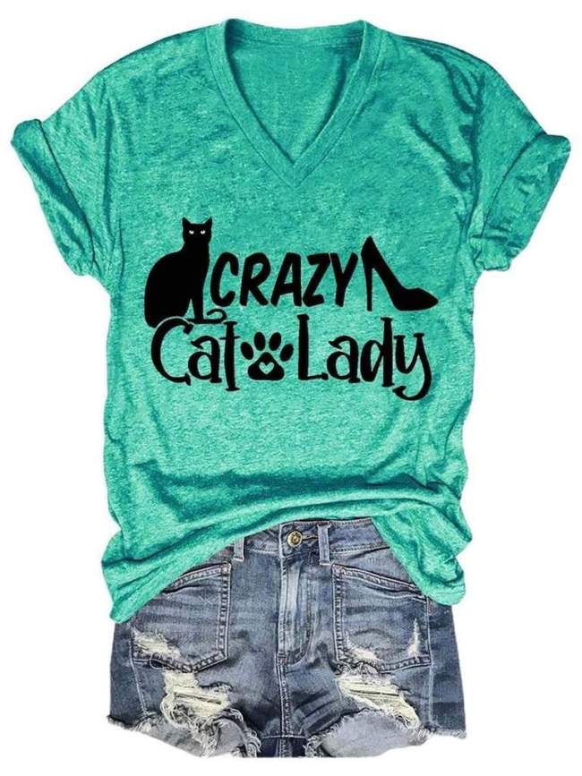 Crazy Cat Lady Women's V-Neck T-Shirt