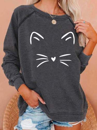 Cute Cat Whiskers Sweatshirt