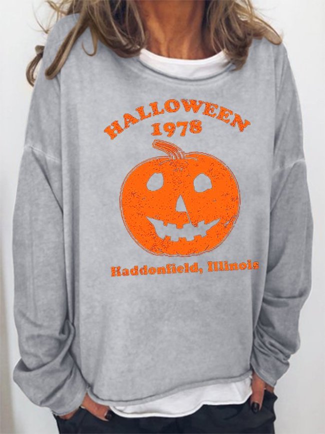 Halloween 1978 Pumpkin Long Sleeves Sweatshirt