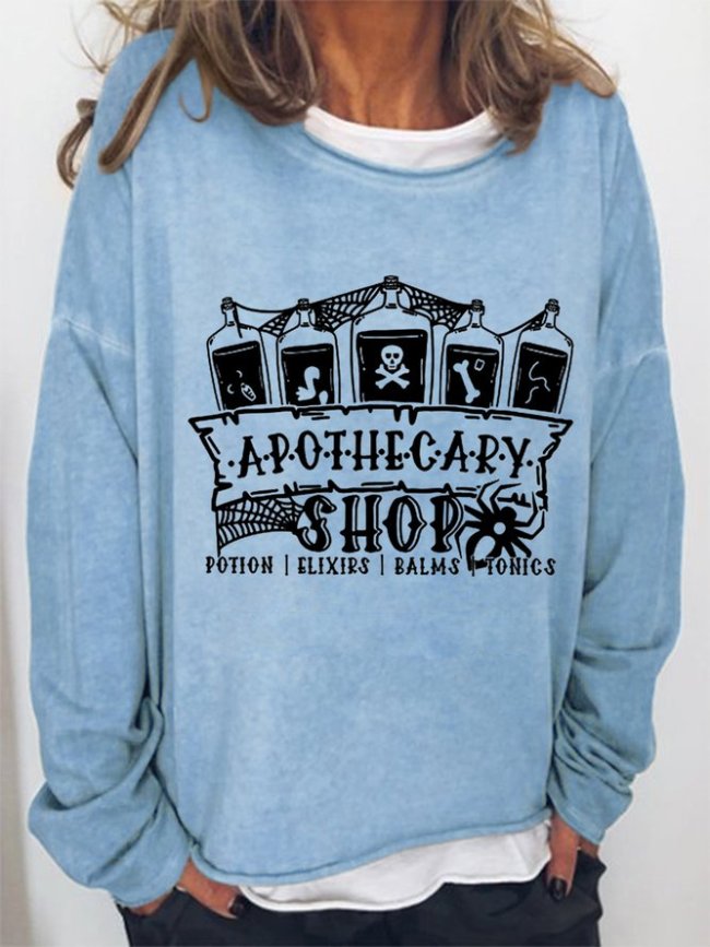 Funny Halloween Apothecary Shop Sweatshirt