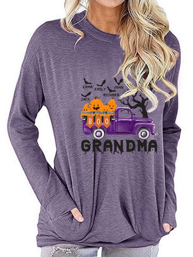 Halloween Grandma With Pockets Sweatshirt