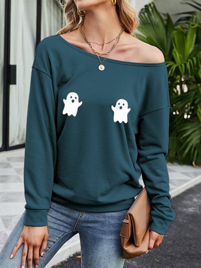 Halloween Cartoon Little Ghosts Sweatshirt