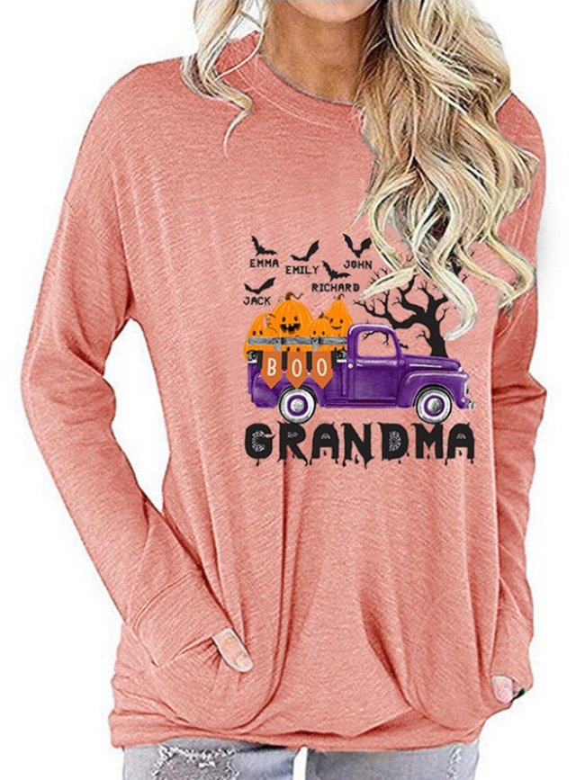 Halloween Grandma With Pockets Sweatshirt