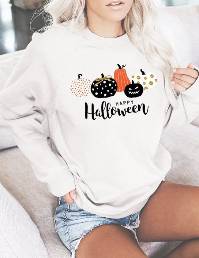 Happy Halloween    Long sleeve sweater