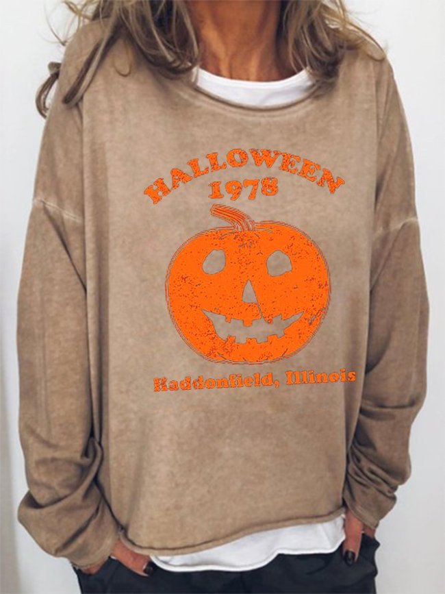 Halloween 1978 Pumpkin Long Sleeves Sweatshirt