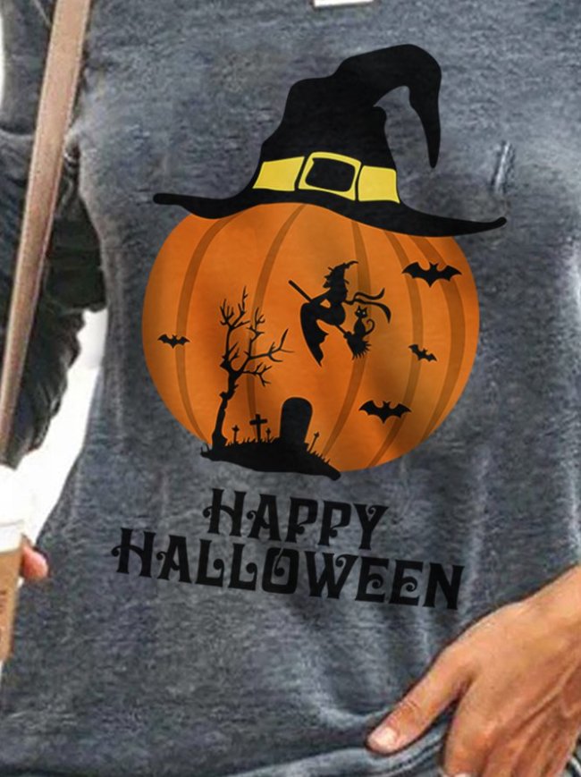 Halloween Long Sleeve Crew Neck Sweater