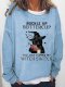 Buckle Up Buttercup You Just Flipped My Witch Switch Black Cat Halloween Sweatshirt