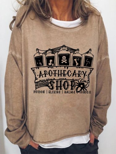 Funny Halloween Apothecary Shop Sweatshirt