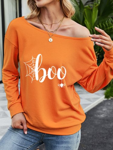 Halloween Casual Long Sleeve Shirts & Tops