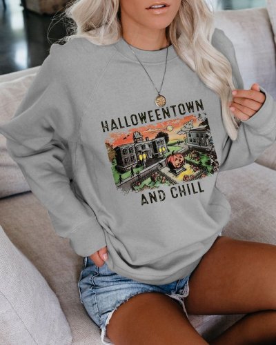 Halloweentown And Chill Sweatshirt