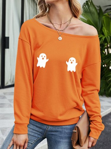 Halloween Cartoon Little Ghosts Sweatshirt