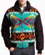 Zipper Lapel Long Sleeve Printed Men's Jacket