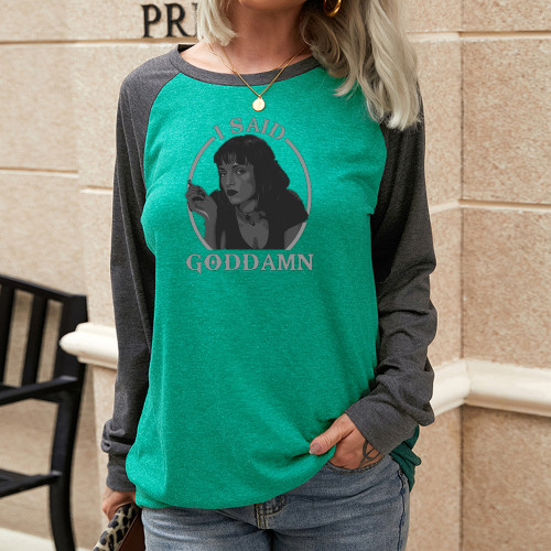 The Dudeism I Said God Long Sleeve Women Sweatshirt