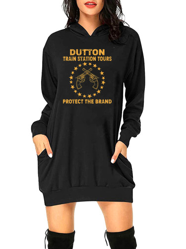 Rip And Beth Dutton Train Station Tour Protect The Brand Women's Pocket Hoodies