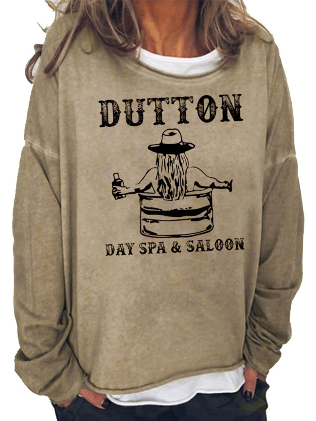 Beth Dutton Day Spa & Saloon Picture Women's Pullover Sweatshirt