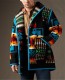 Winter Plus Cotton Thickening Woolen Jacket Men Warm Fashion Retro Printing Casual Woolen Coat Men Wild And Loose Overcoat