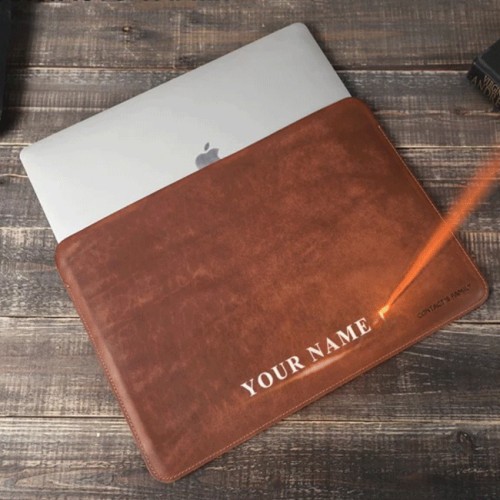Engrave Name Macbook Pro  Air 13 15  Case 2020 Leather Laptop Sleeve Bag Huawei ASUS DELL XPS 13'' Notebook Case mouse pad