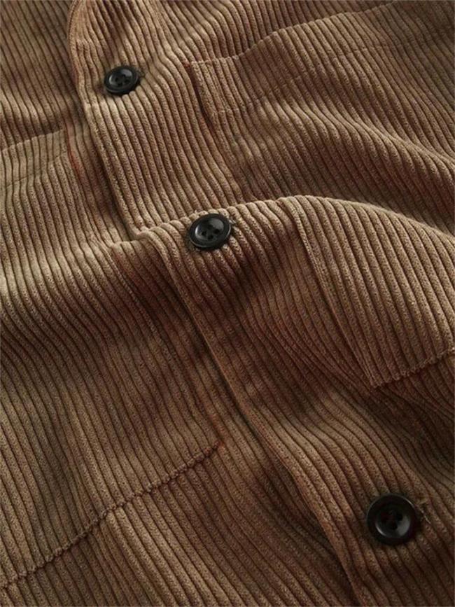 Men's Long Sleeve Casual Chest Pocket Lapel Jacket