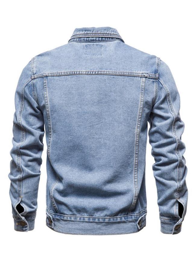 Mens Classic Slim Fit Casual Denim Jackets