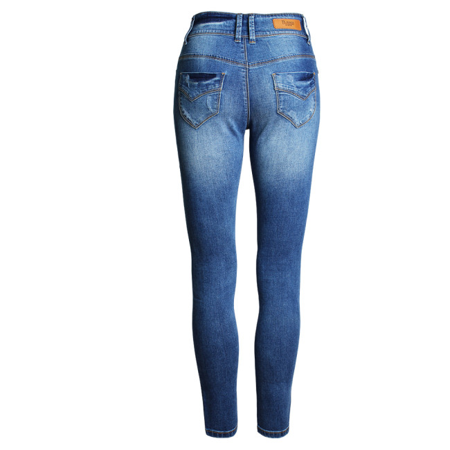 Office Women's Classic Stretch Skinny Jeans Woman Blue Denim Pencil Pants Jeans For Women