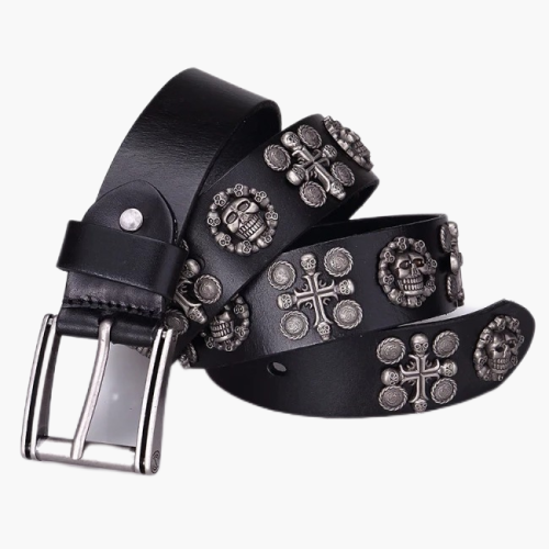 Cowboy Style Fashion Casual Men's Belts Luxury Punk Style Pin Buckle Genuine Leather Belt Men Top Quality
