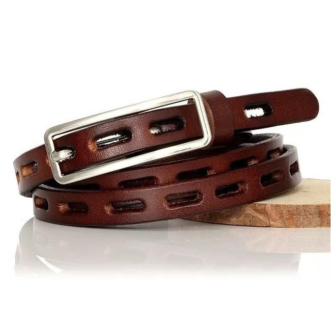 Cowboy Style Hot Fashion Return to the ancients Thin belt Pin Buckle Genuine Leather Belt For Women Female Cowskin Leather Dress Collocation