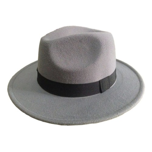 Men's Wool Felt Snap Brim Hat Trilby Women Vintage Wool Panama Fedora Cloche Cap Wool Felt Jazz Hats 14 colors