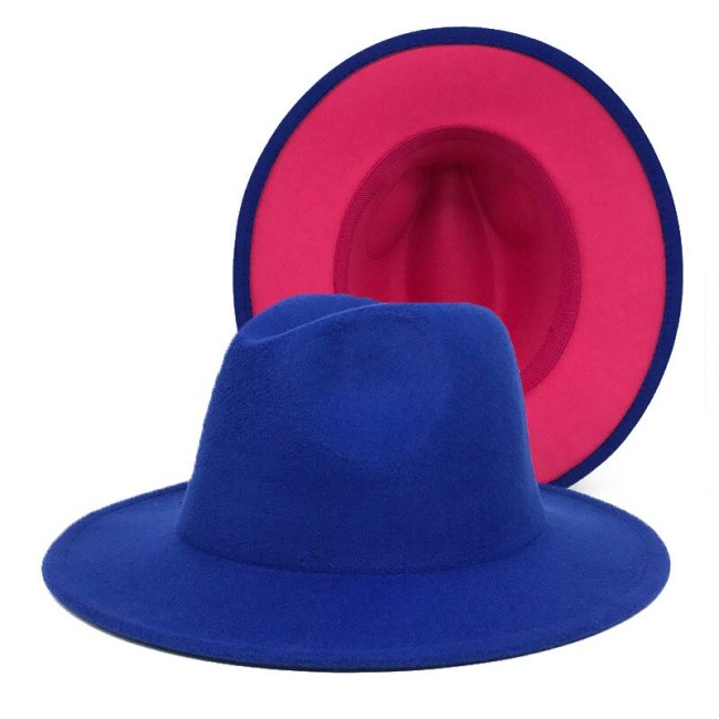 Western Man Women Cap Big Brim FedoraVintage Woolen Cowboy Hats