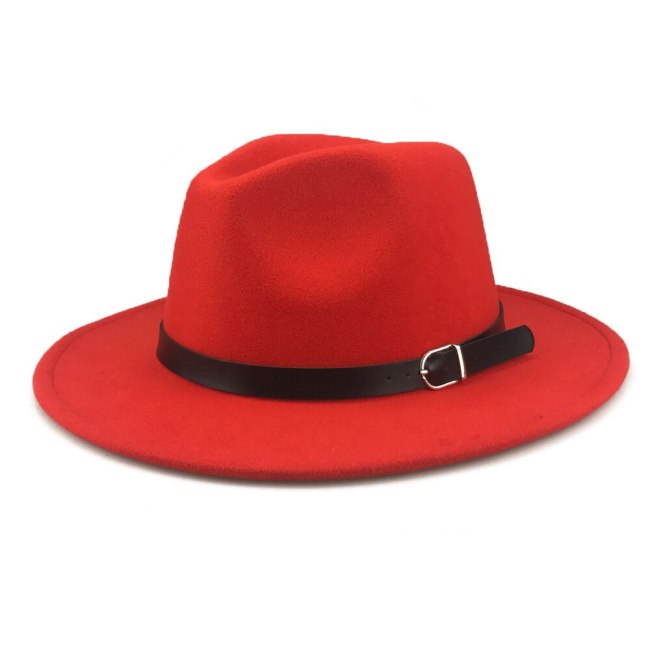 Classic British Fedora Hat Men Women Imitation Woolen Winter Felt Hats Men Pannolenci Stampa Jazz Hat Fedoras Chapeau