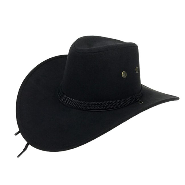 New Cowgirl Sun Hat Faux Leather Cowboy Hat Men and Women Travel Caps Fashion Western Hats Chapeu Cowboy 9 colors